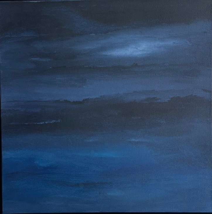 False Dawn — abstract painting by Olle